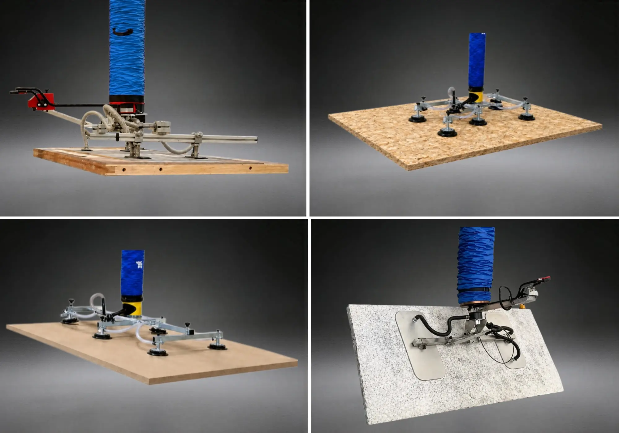 Wood board vacuum pads for MDF lifting plywood handling and laminated board handling